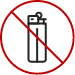icon prohibiting the use of pyrotechnics