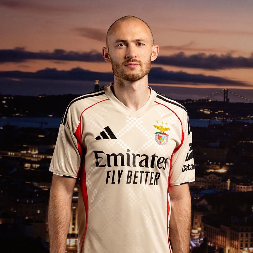 SL Benfica 2025-2026 Beige Away Jersey