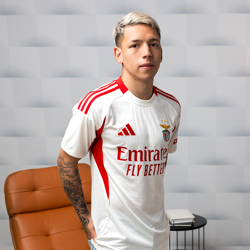 SL Benfica 2025-2026 White Away Jersey