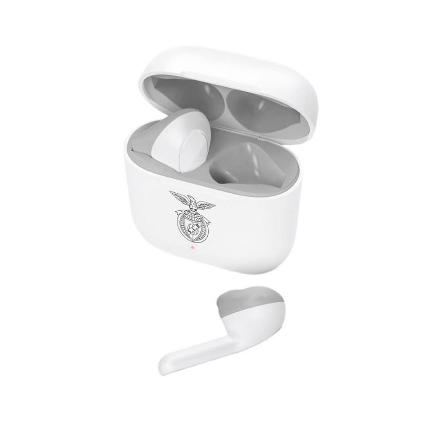 Benfica True Wireless White Earphones