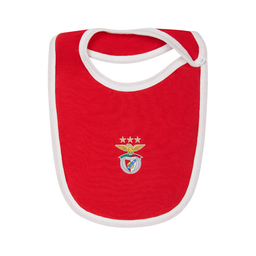 Red bib with the SL Benfica logo