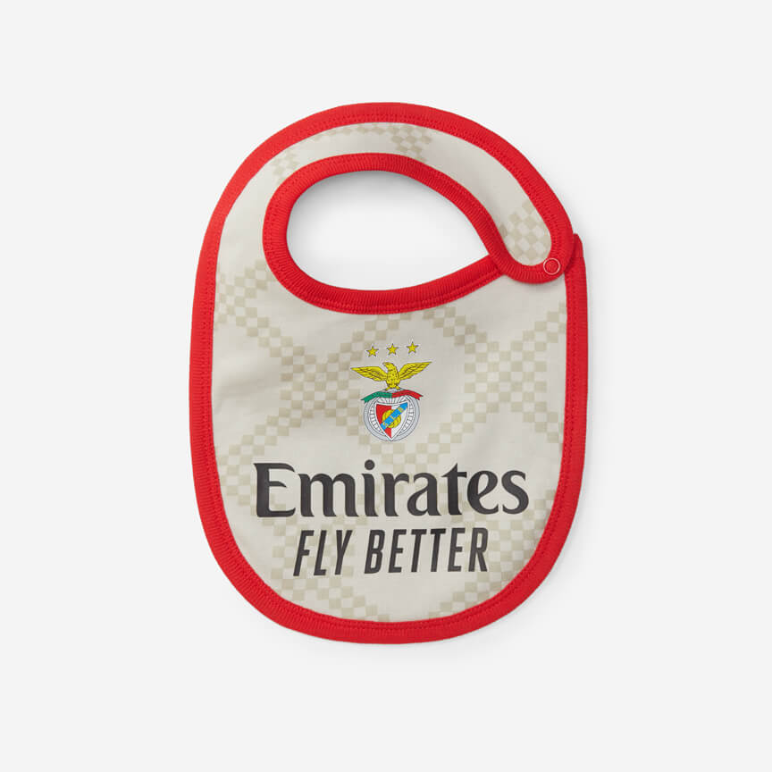 SL Benfica 2025-2026 Replica Beige Away Kit Bib