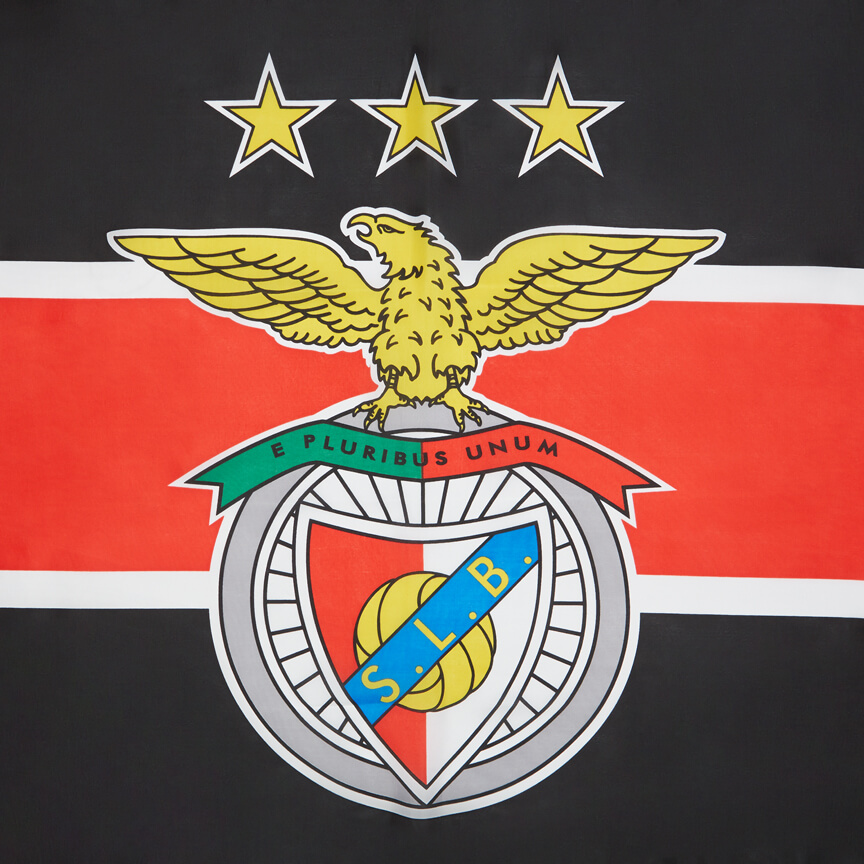 Black and red Benfica flag 150 x 90 Cm