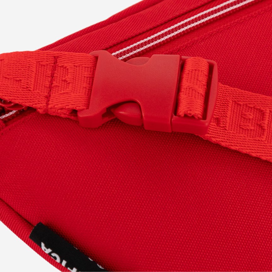 Red Waist Bag with Sport Lisboa e Benfica Emblem