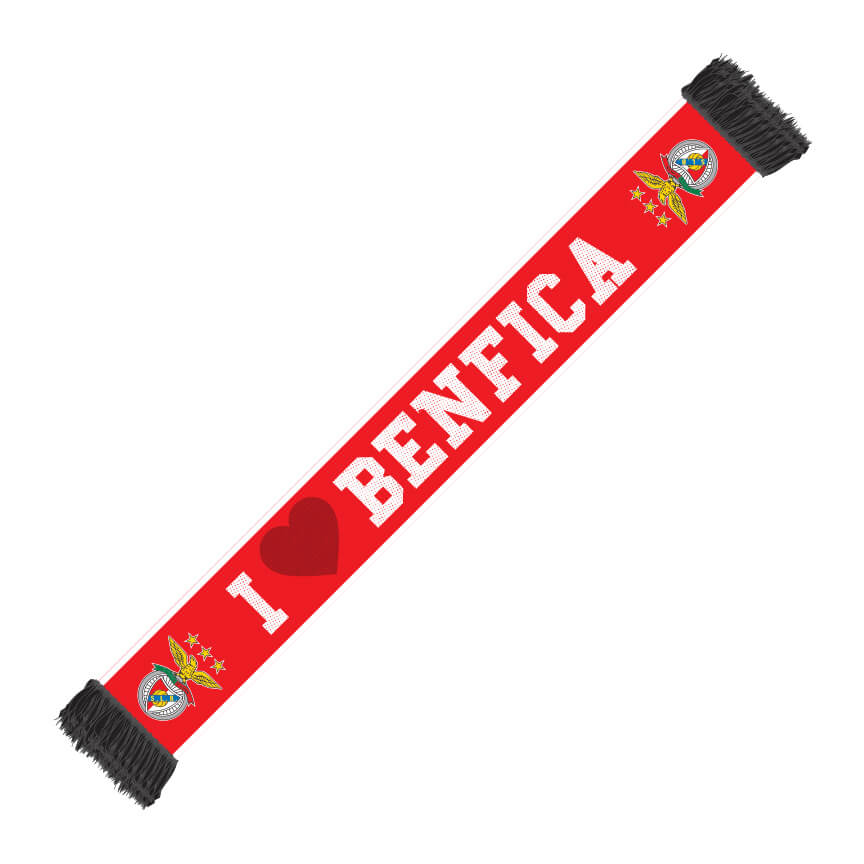 I Love Benfica Red Scarf