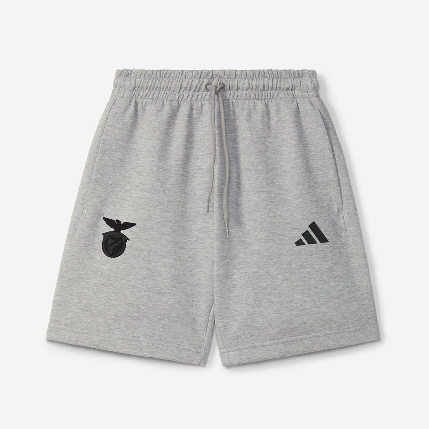 Grey Shorts with Emblem Sport Lisboa e Benfica x Adidas