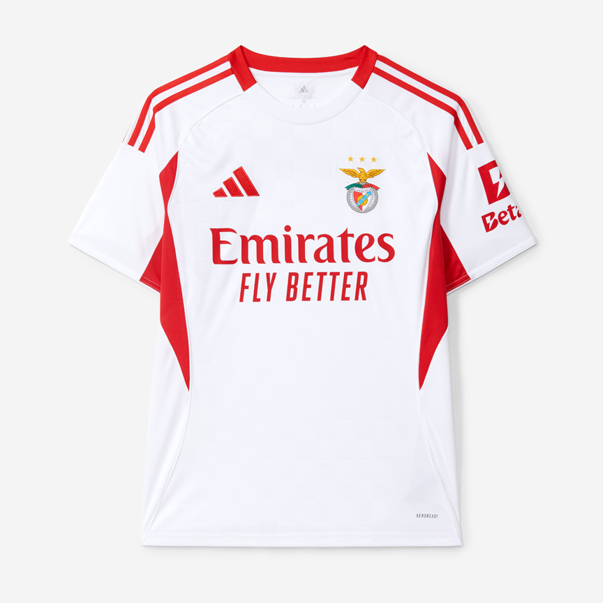 SL Benfica 2025-2026 White Away Jersey