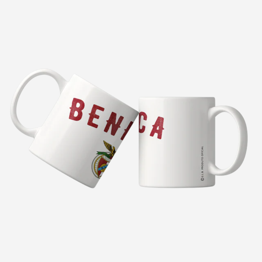 Retro Benfica White Mug