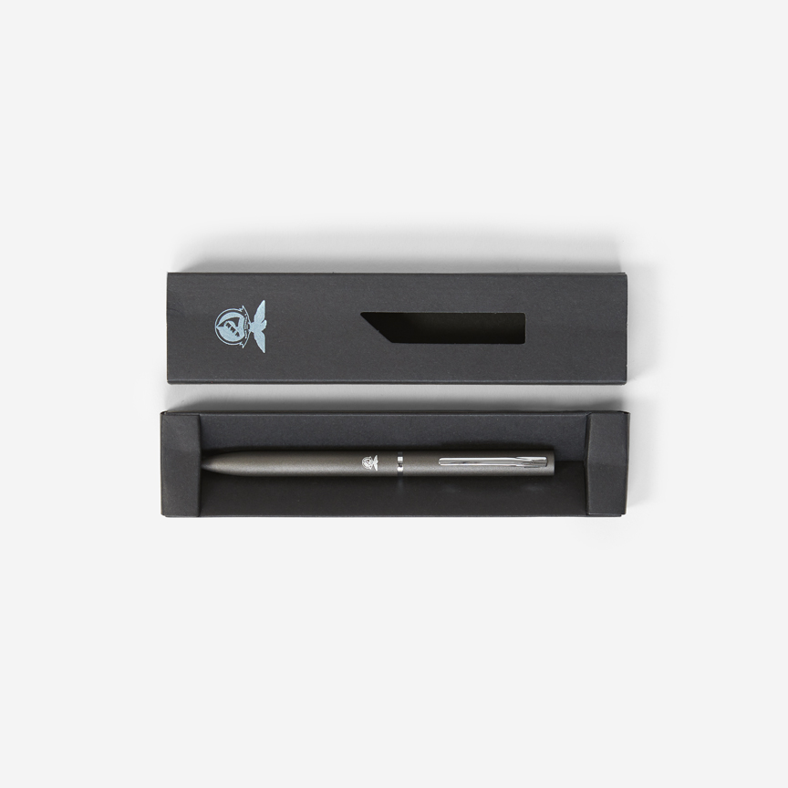 Grey Ballpoint Pen with SL Benfica emblem