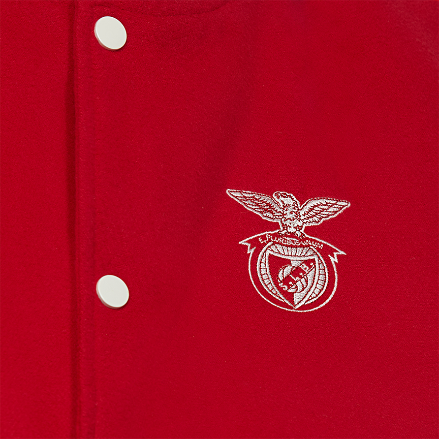 Red and White Jacket for Children SL Benfica
