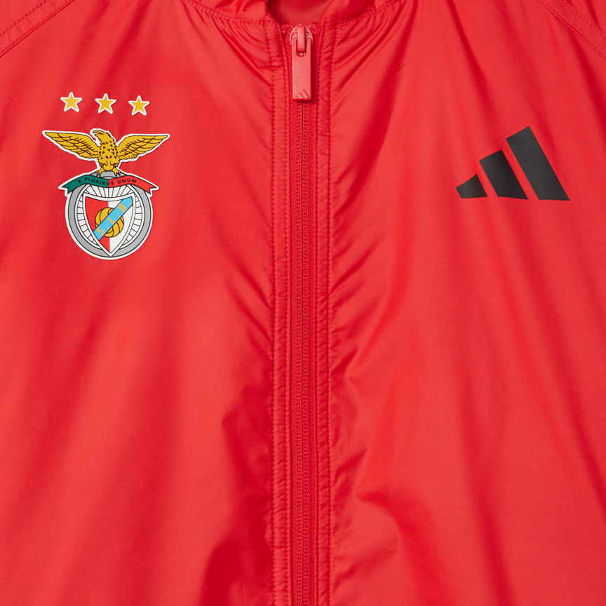 Red jacket with Adidas Sport Lisboa e Benfica logo