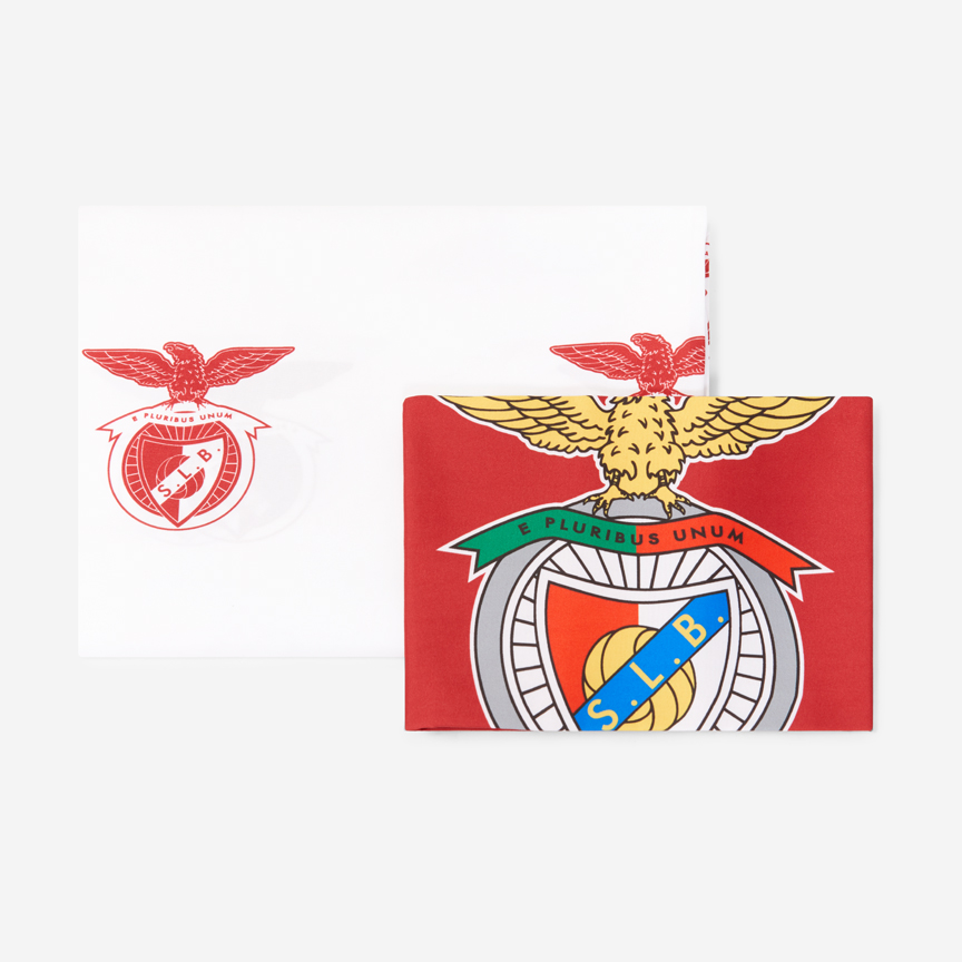 SL Benfica Red and White Single Bed Set