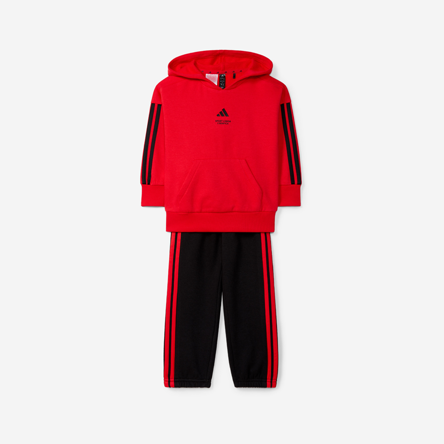 SL Benfica x Adidas Essentials Red and Black Tracksuit