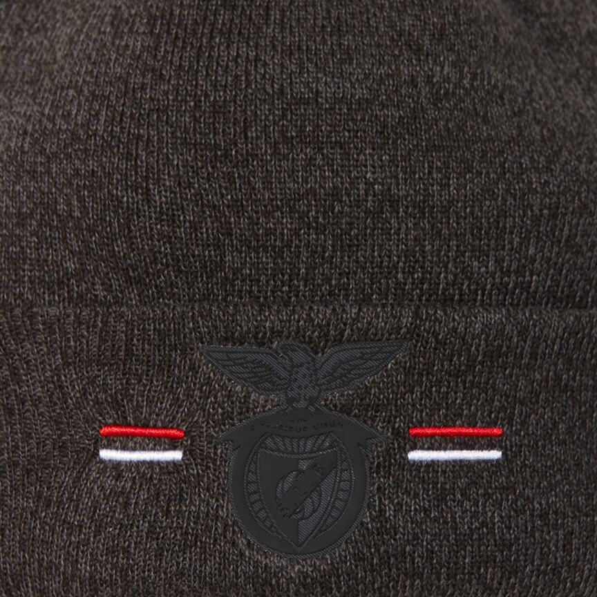 SL Benfica Emblem Grey Melange Beanie