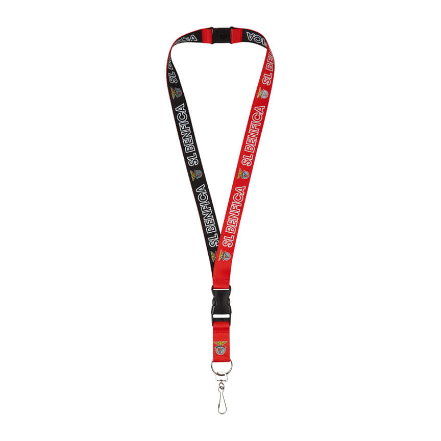 SL Benfica red and black lanyard