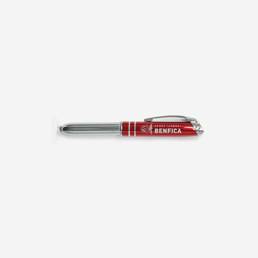 Mini Red Ballpoint pen with light SL Benfica
