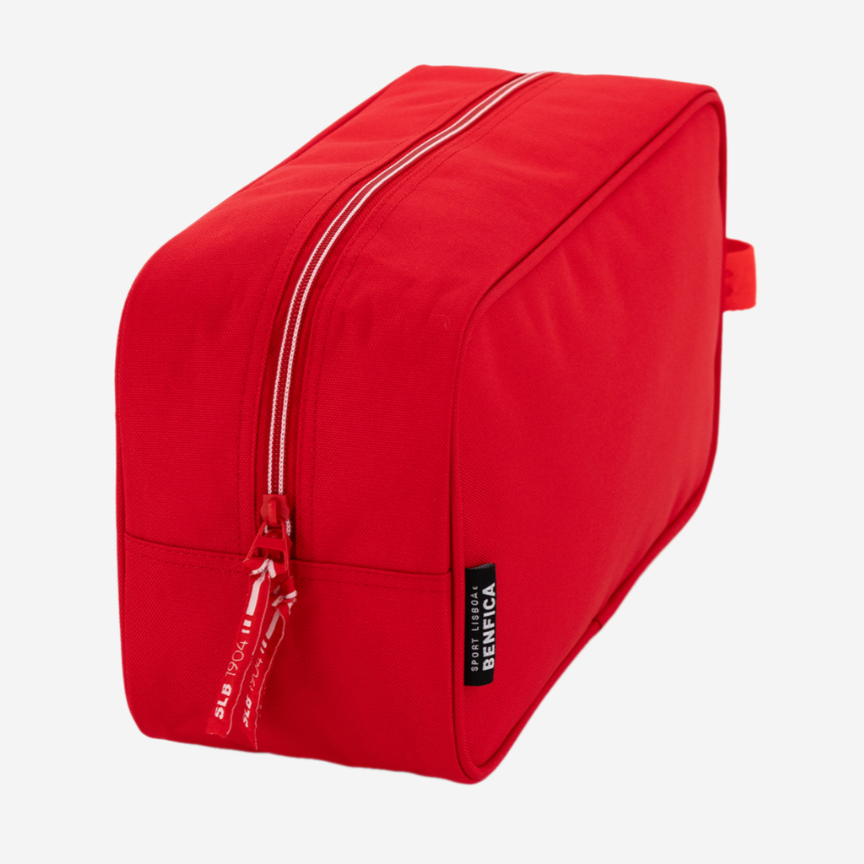 Red Handbag with Sport Lisboa e Benfica Emblem