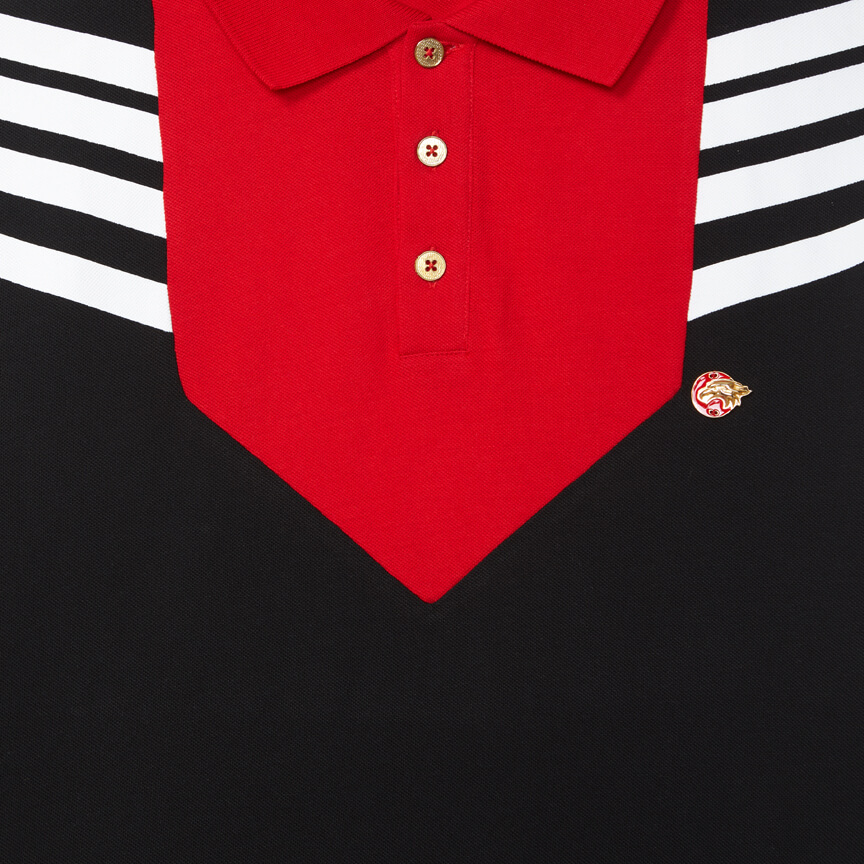 Black Striped Polo Benfica x Nuno Gama