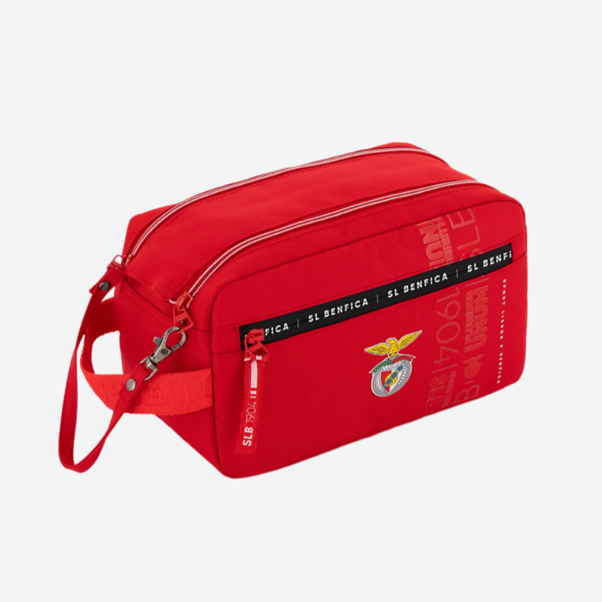 Red Boot Bag with Sport Lisboa Benfica Emblem