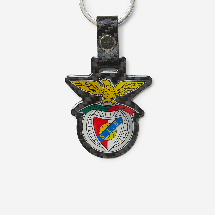 Black keyring with SL Benfica emblem pendant