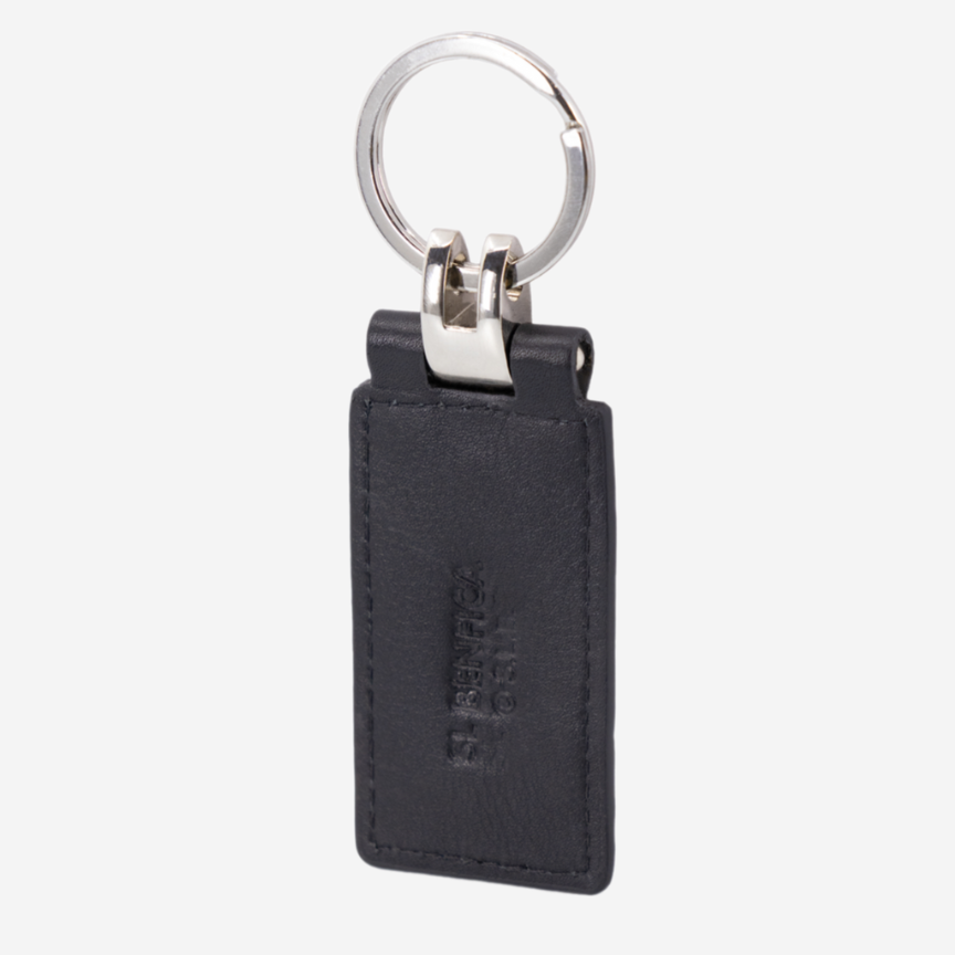Sport Lisboa e Benfica Black Leather Keyring