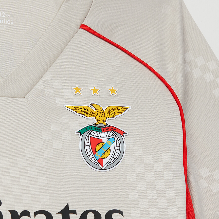 SL Benfica 2025-2026 Replica Beige Away Jersey for Kids