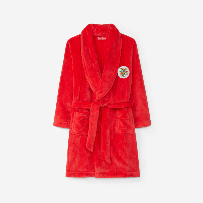 Red Robe with the SL Benfica Emblem for Kids