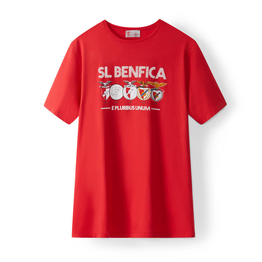 SL Benfica Historical Emblems Red T-shirt
